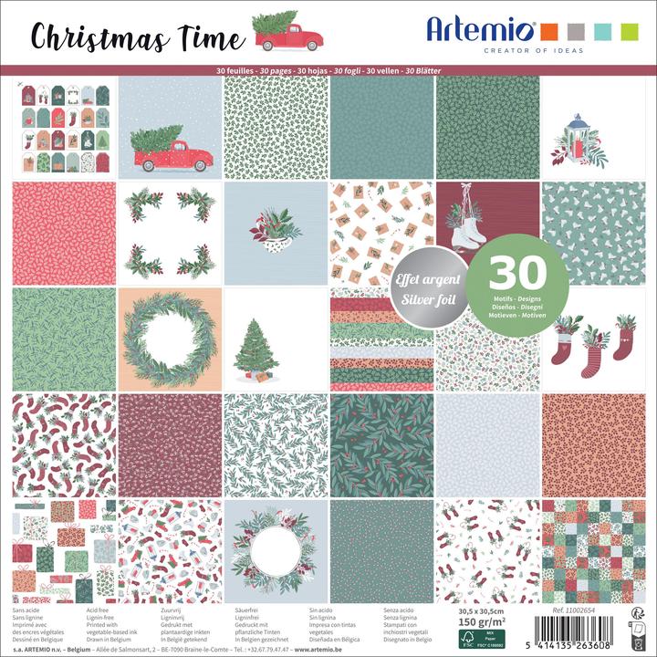Artemio Scrapbook block "Christmas Time" (150 g/m²)