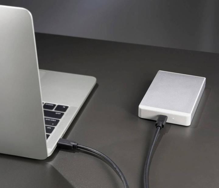Productafbeelding Renkforce USB-C beeldschermkabel USB 3.2 Gen2x2 male 50,00 cm zwart TPE omhulsel (RF-5501100) (0.50 m, USB 3.2 Gen 2)