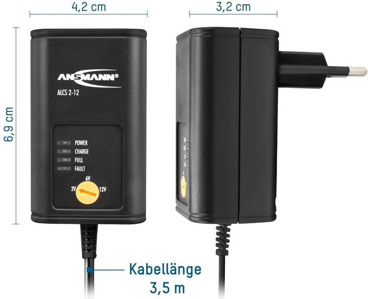 Actual product image Ansmann Charger ALCS212 0.4 (6V, 12V, 0.40 A)