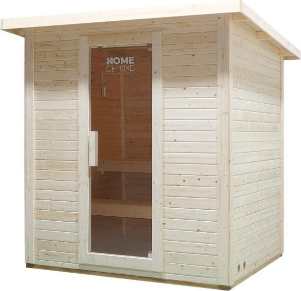 Immagine prodotto Home Deluxe Sauna esterna MACAH L- 221 x 217 cm per 4 persone - Sauna con riscaldamento da 6kW