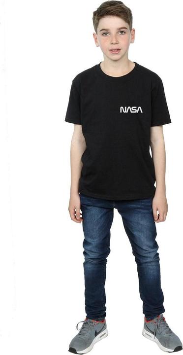 Immagine prodotto Nasa Modern Logo Chest Maglietta Ragazzi (140, 146)