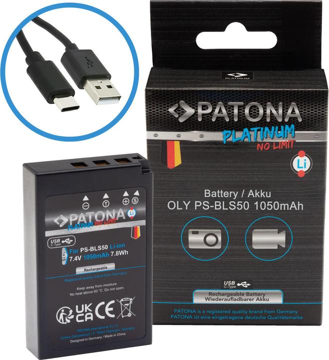 Immagine prodotto Patona Platino USB-C Olympus PS-BLS-50