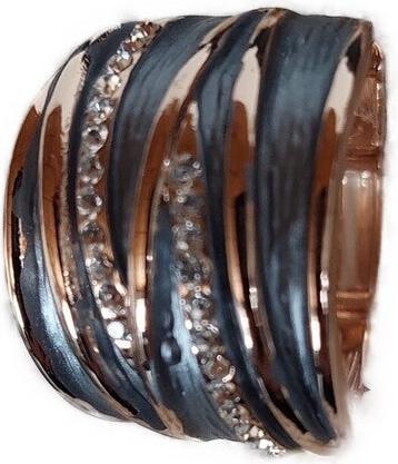Produktbild Signé Signè Ring Damenring Rosè vergoldet Grau elastisch rhodiniert One Size No.24 (18, 19, 20, 21)