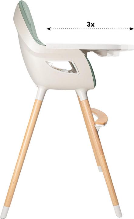 Produktbild BabyGo Hochstuhl Skandi grün (Hochstuhl)