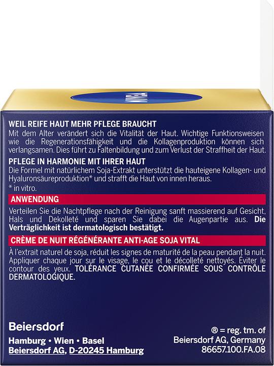 Immagine prodotto NIVEA Soia Vitale Anti-Età (50 ml, Crema notte)