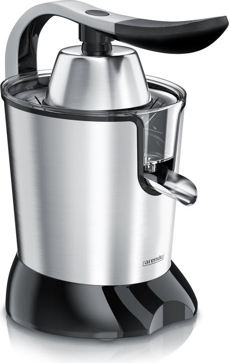Actual product image Arendo Edelstahl Zitronenpresse, Orangenpresse Limettenpresse Entsafter, 0,4L Behälter, 2 Presskegel, 800W