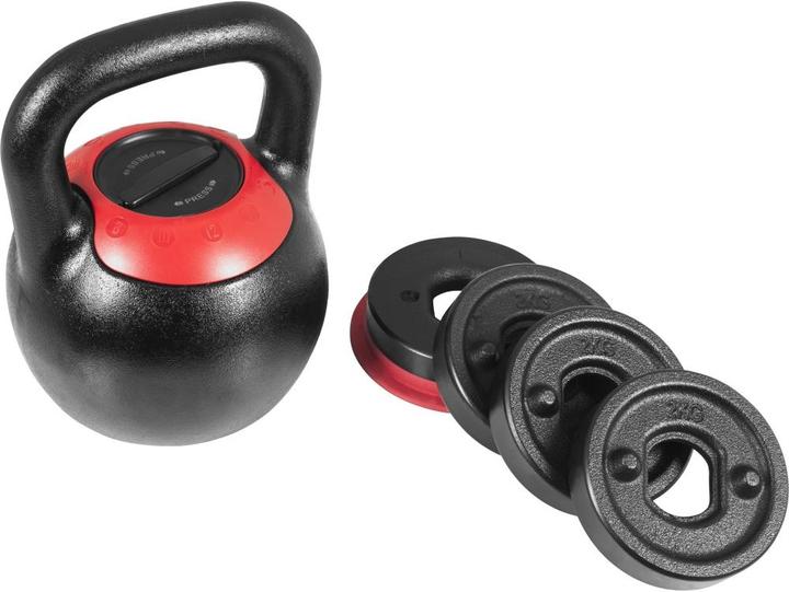 Produktbild Gorilla Sports Kettlebell verstellbar (4 x 2 kg)