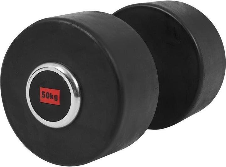 Image du produit Gorilla Sports Haltère court professionnel en caoutchouc (1 x 50 kg)