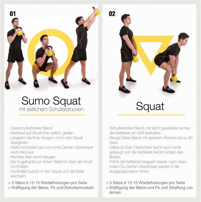 Image du produit Gorilla Sports Kettlebell Set (1 x 16 kg, 1 x 12 kg)