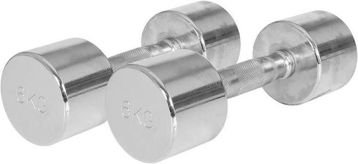 Actual product image Gorilla Sports Chrome dumbbells (2 x 6 kg)