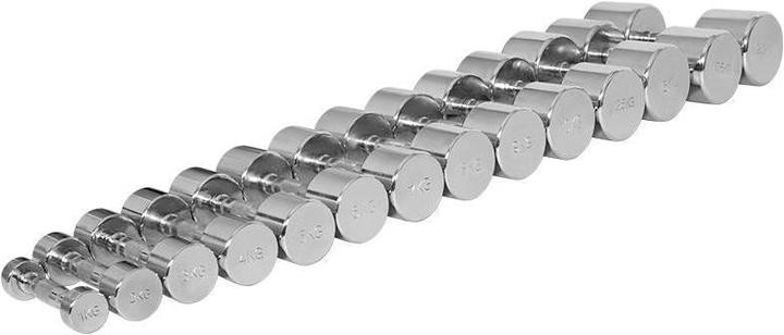 Actual product image Gorilla Sports Chrome dumbbells (2 x 6 kg)
