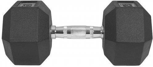 Actual product image Gorilla Sports Hexagon Rubber Studio Dumbbell (1 x 15 kg)