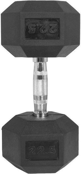 Immagine prodotto Gorilla Sports Manubrio esagonale in gomma da studio (1 x 22,5 kg)