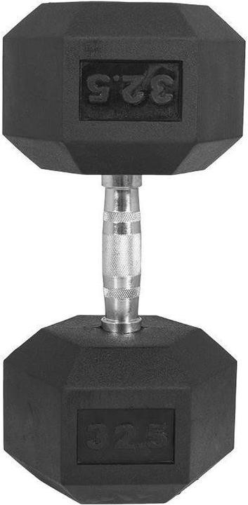 Actual product image Gorilla Sports Hexagon Rubber Studio Dumbbell (1 x 45 kg)