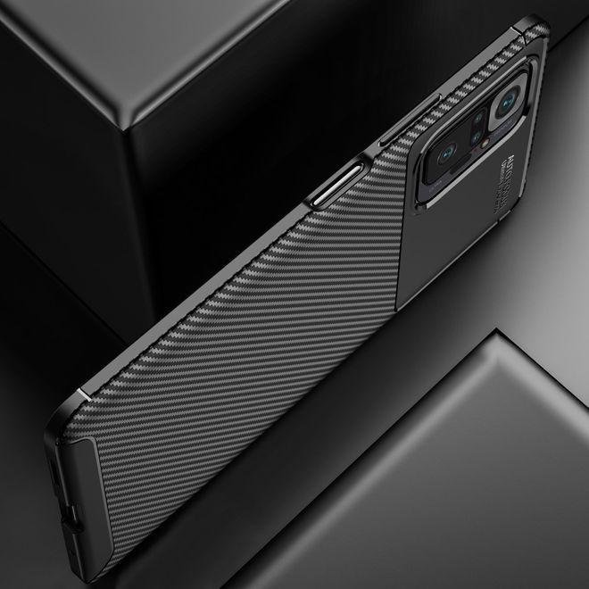 Produktbild MU Style Carbon Fiber TPU Softcase Series (Xiaomi Redmi Note 10 Pro)