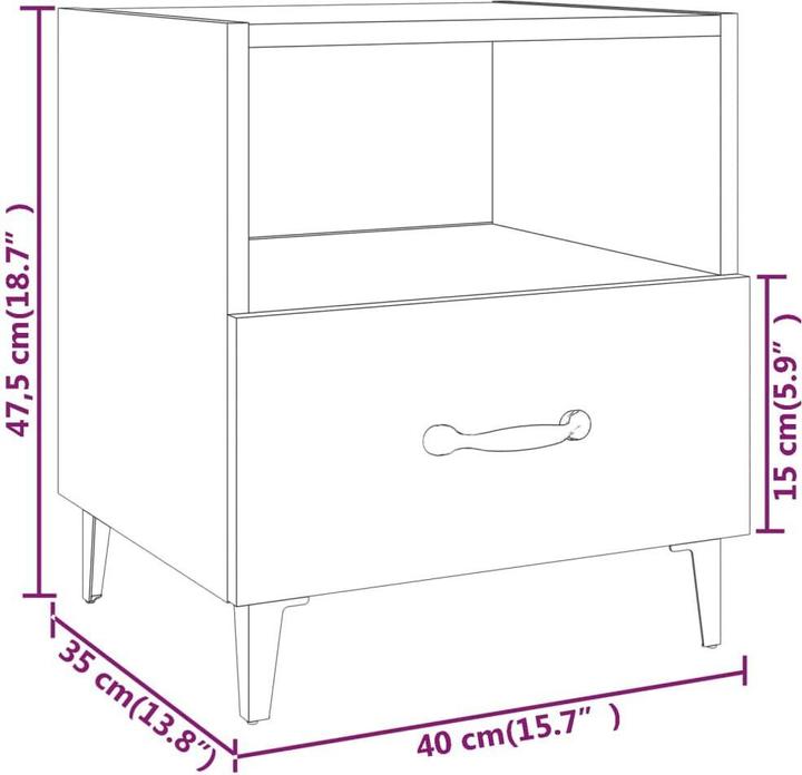 Image du produit VidaXL Katelynn (44 x 40 x 47.5 cm)