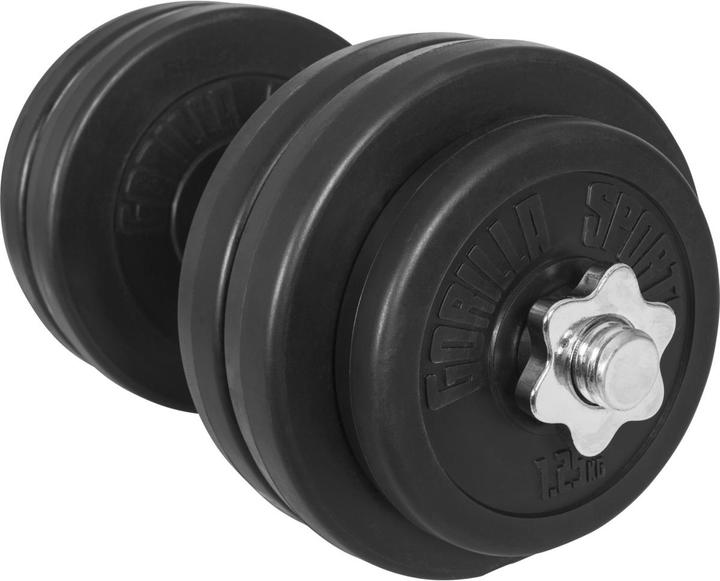 Immagine prodotto Gorilla Sports Set di manubri (4 x 1,25 kg, 8 x 2,5 kg)