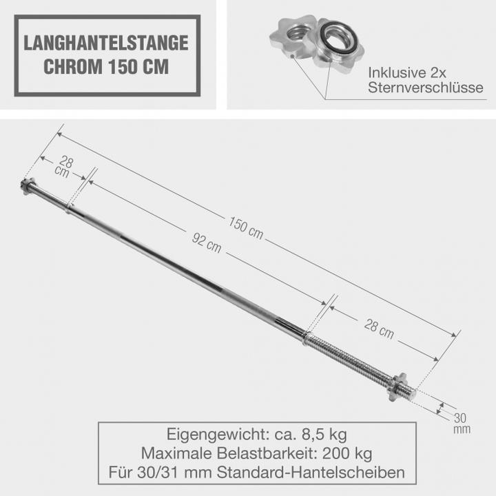 Produktbild Gorilla Sports Langhantelstange