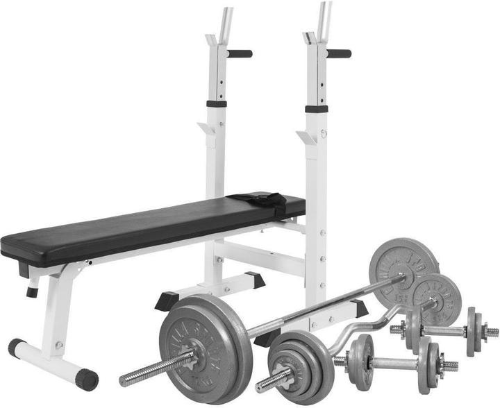 Produktbild Gorilla Sports Hantelbank mit Ablage