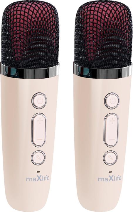 Actual product image Maxlife Bluetooth karaoke speaker MXKS-200 pink