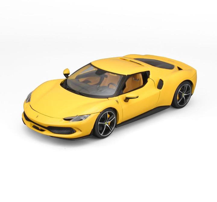 Produktbild Bburago Ferrari R&P 296 GTB 1/18 gelb