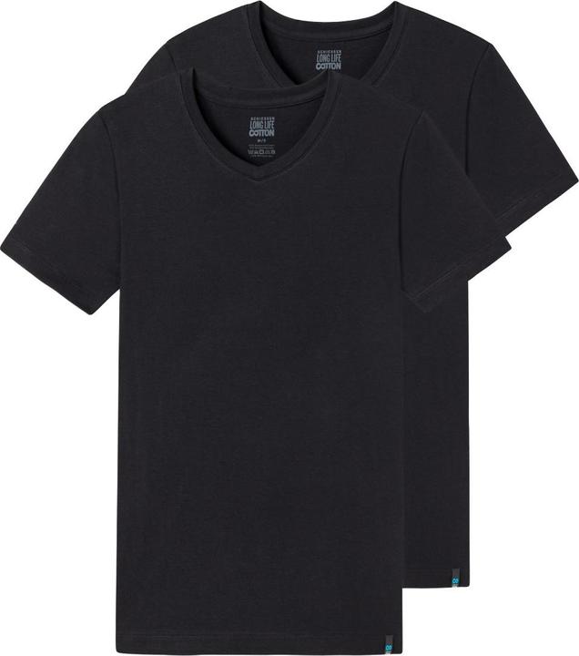 Produktbild Schiesser 2er Pack Long Life Cotton T-Shirt mit V-Ausschnitt (M)