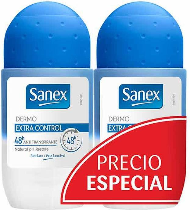 Sanex Deo Roll On Dermo Extra Control 50 ml Duplo (Roll-on, 50 ml)