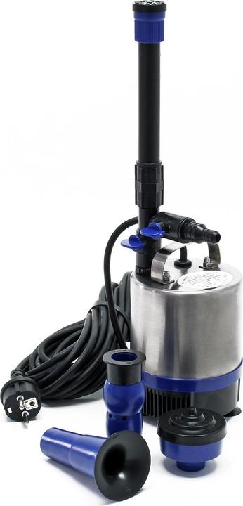 Actual product image Wiltec Stainless Steel Water Fountain with 50W and 1750l/h, incl. 3 Attachments for various Fountain Types