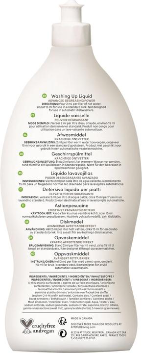 Immagine prodotto Attitude Detergente per piatti Nature+ per piatti (Liquida)