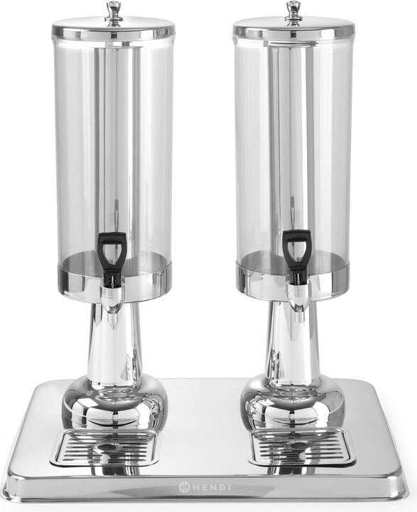 Actual product image Hendi Juice dispenser 2x3 l PC stainless steel