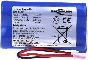 Produktbild Ansmann Li-Ion Battery Pack 1S2P (1 Stk., 18650, 7000 mAh)