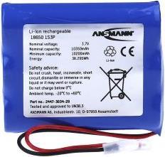 Actual product image Ansmann Li-Ion Battery Pack 1S3P (1 pcs., 18650, 10500 mAh)