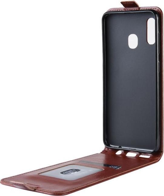 Actual product image MU Classic Leather flip case cover (Samsung Galaxy A20e)