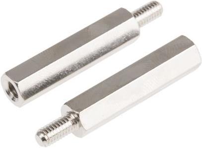 Rs Pro Entretoise filetée hexagonale en laiton M4x30mm M/F