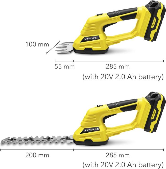Actual product image Trotec Cordless scissors PGSS 10-20V (Cordless hedgecutters)