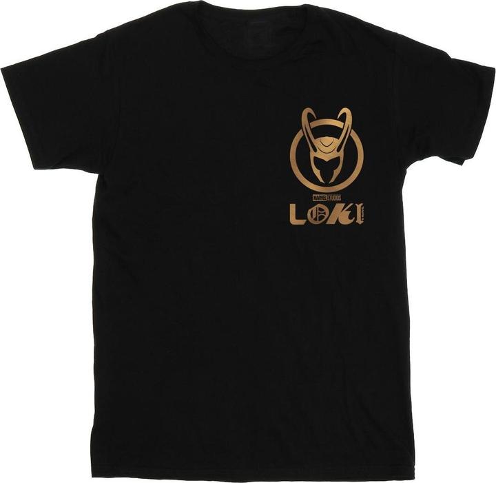 Produktbild Loki Horn Logo Faux Pocket TShirt (4XL)