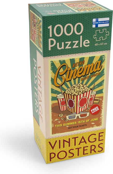 Image du produit Tactic Puzzle 1000 Vintage: Retro-Kino (1000 pièces)