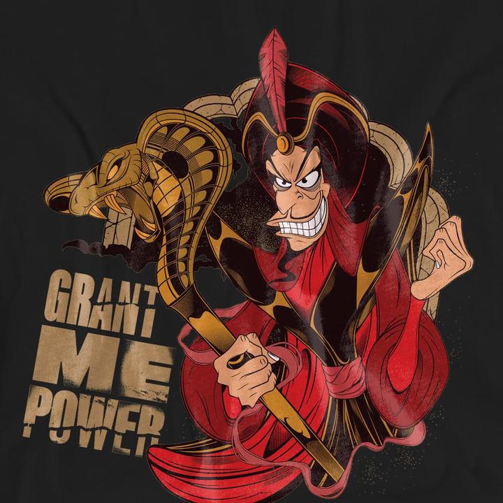 Actual product image Disney Villains Unisex Adult Grant Me Power Jafar T-Shirt (XXL)