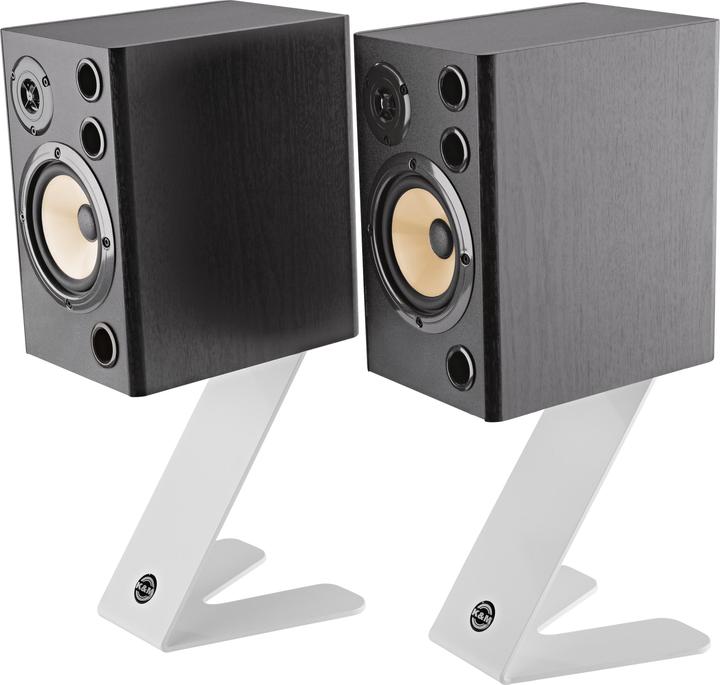 Actual product image K&M 26773 Monitor table stand "Z-Stand" - white (1 pcs., Stand)