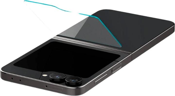 Actual product image Spigen EZ Fit Tempered Glass Clear Screen Protector Samsung Galaxy Z Flip 6 2-Pack (2 Piece, Samsung Galaxy Z Flip6)