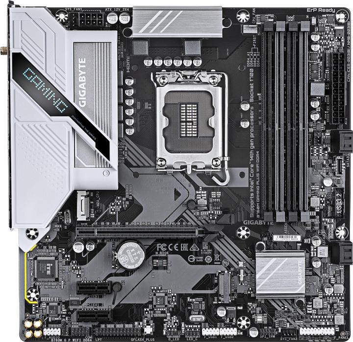 Produktbild Gigabyte B760M Gaming Plus WIFI DDR4 (LGA 1700, Intel B760, mATX)