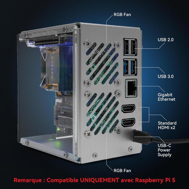 Actual product image Raspberry Pi Pironman 5