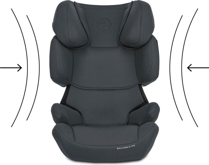 Produktbild Cybex SOLUTION X I-FIX Cobblestone Grey | dark grey (Kindersitzerhöhung, ECE R129/i-Size Norm)