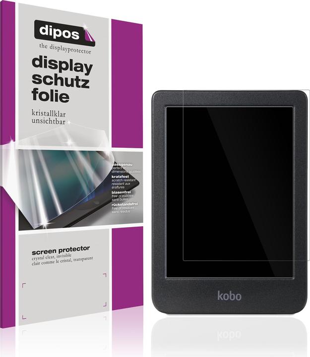 Actual product image Dipos Screen Protector Crystalclear for Kobo Clara BW eReader