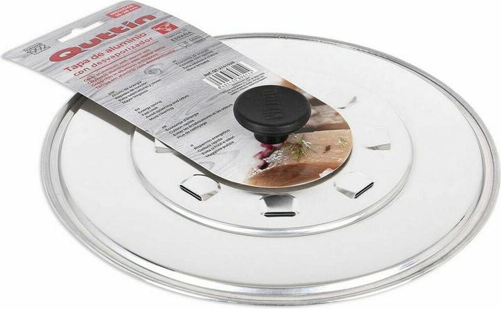 Actual product image Quttin Pfannendeckel mit Dampfloch Ø 28 x 28 x 4 cm (12 Stück) (28 cm, Metal)