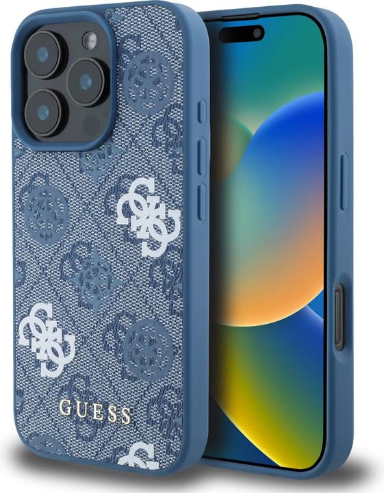 Image du produit Guess PU 4G Design Hard Case With Peony (Apple iPhone 16 Pro Max)