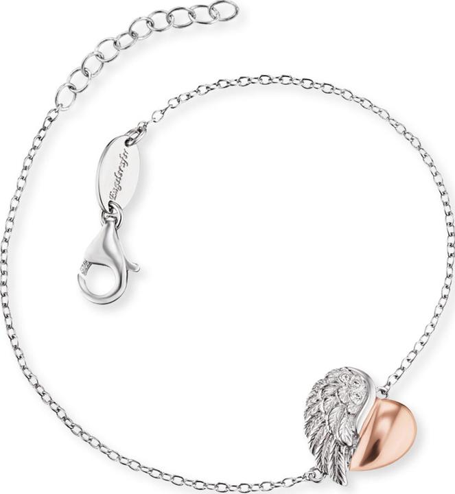 Immagine prodotto Engelsrufer Bracciale ala cuore (17.50 cm, Argento 925)