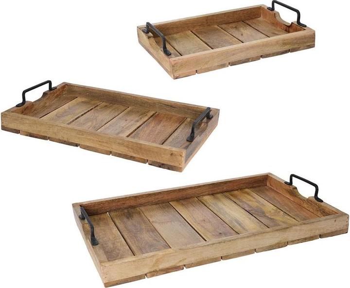 Fs-Star Plateau en bois 3pcs.