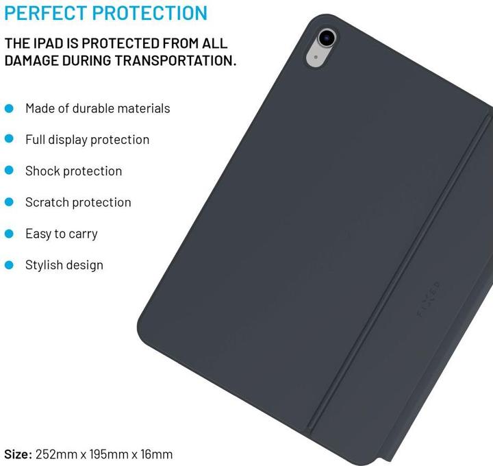Actual product image Fixed Typee for Apple iPad 10.9" 2022 (10th gen), EN, black