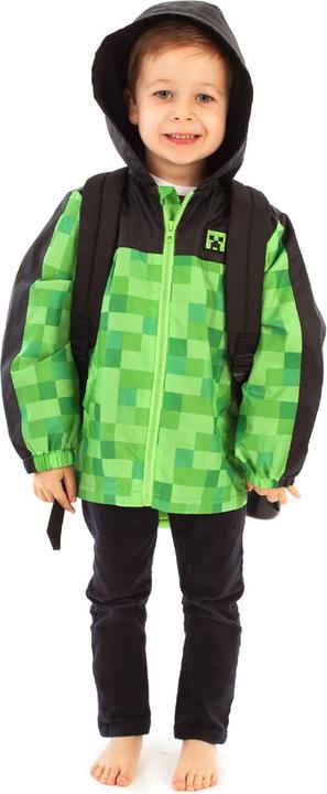 Produktbild Minecraft Jacke wasserfest mit Kapuze Jungen (140)